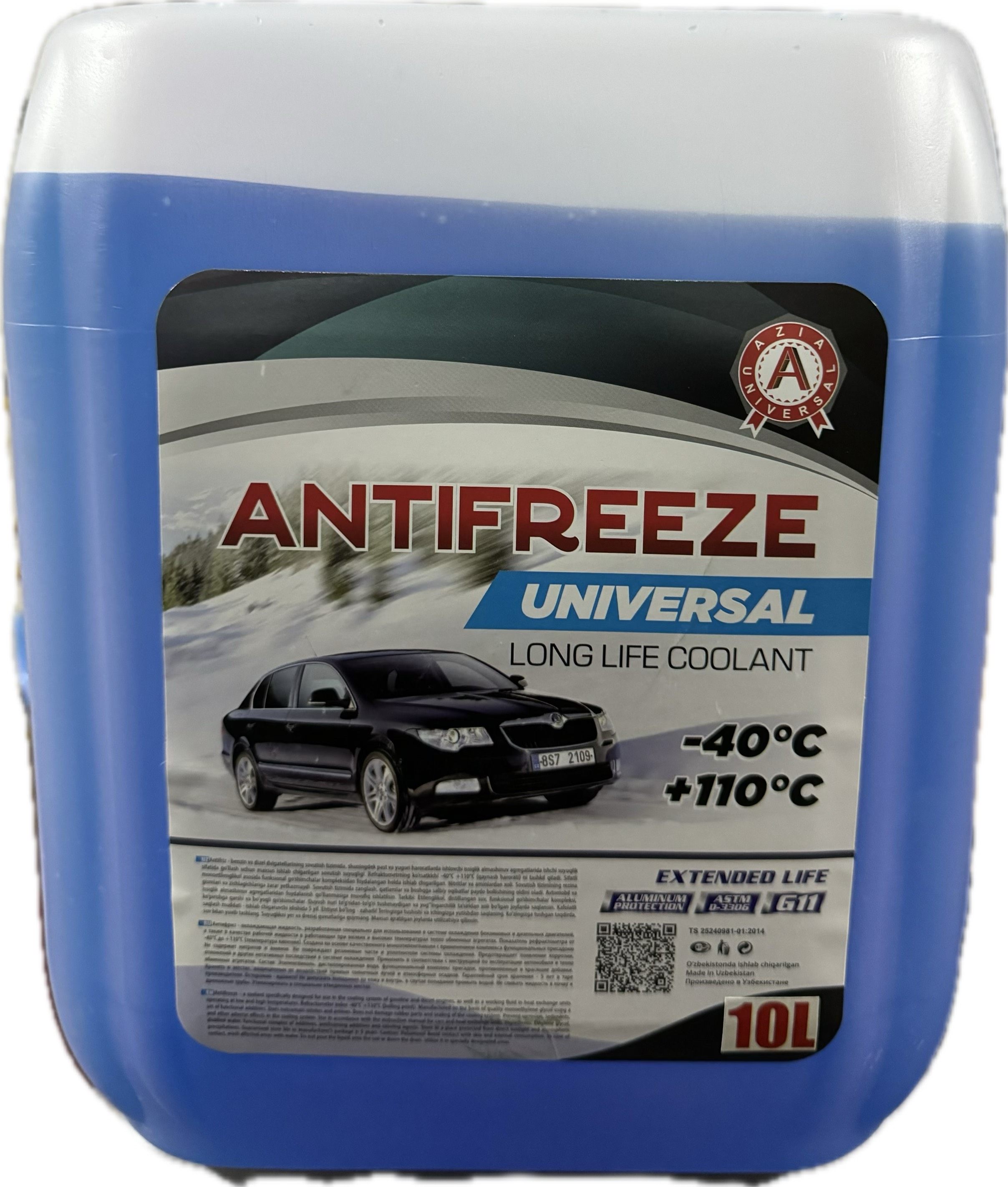 AZIA ANTIFREEZE 40' KO'K 10L