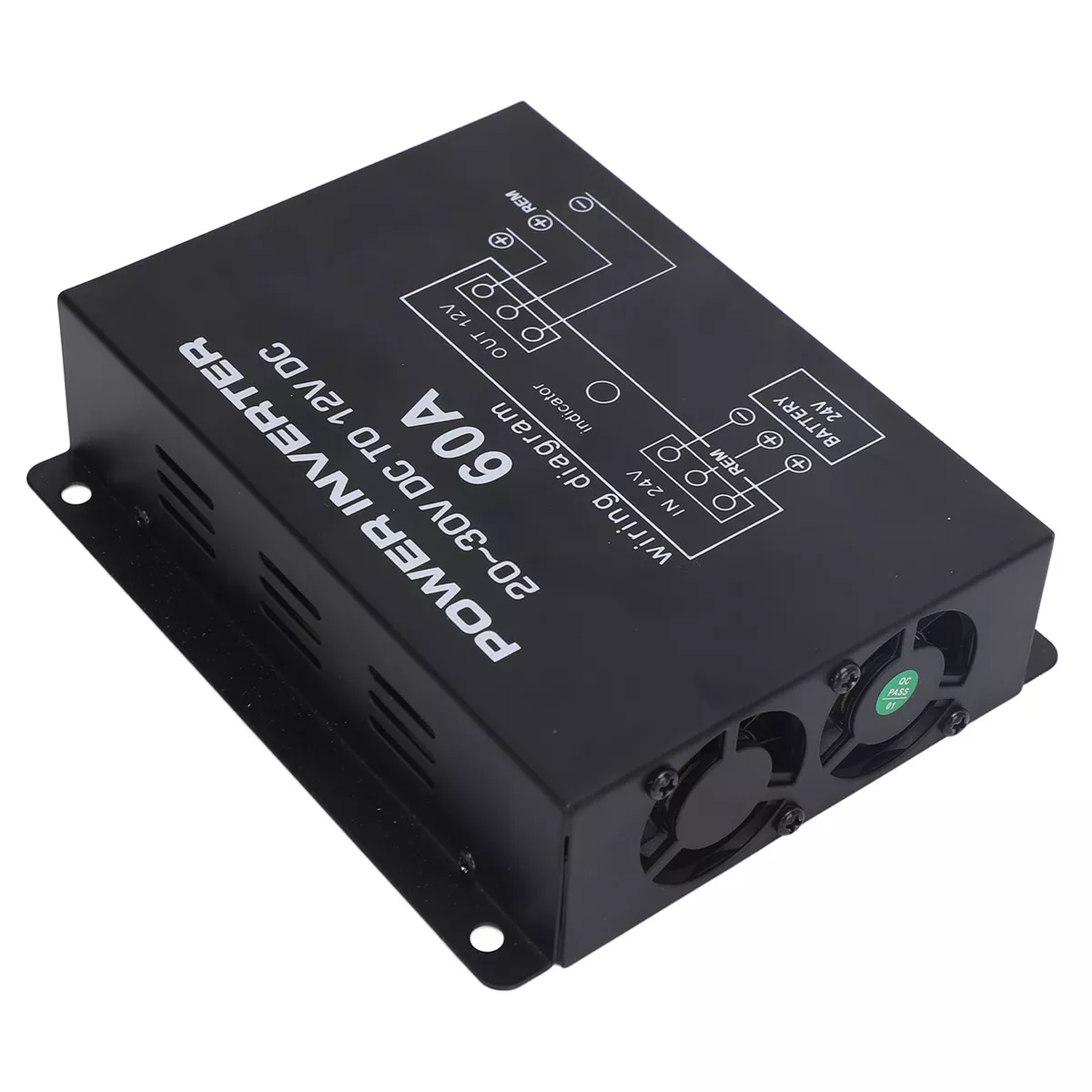 RELE DC VOLTAGE REDUCER 24V→12V 60A KABELSIZ KATTA